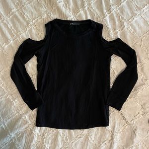 Gibson black long sleeve, open shoulder